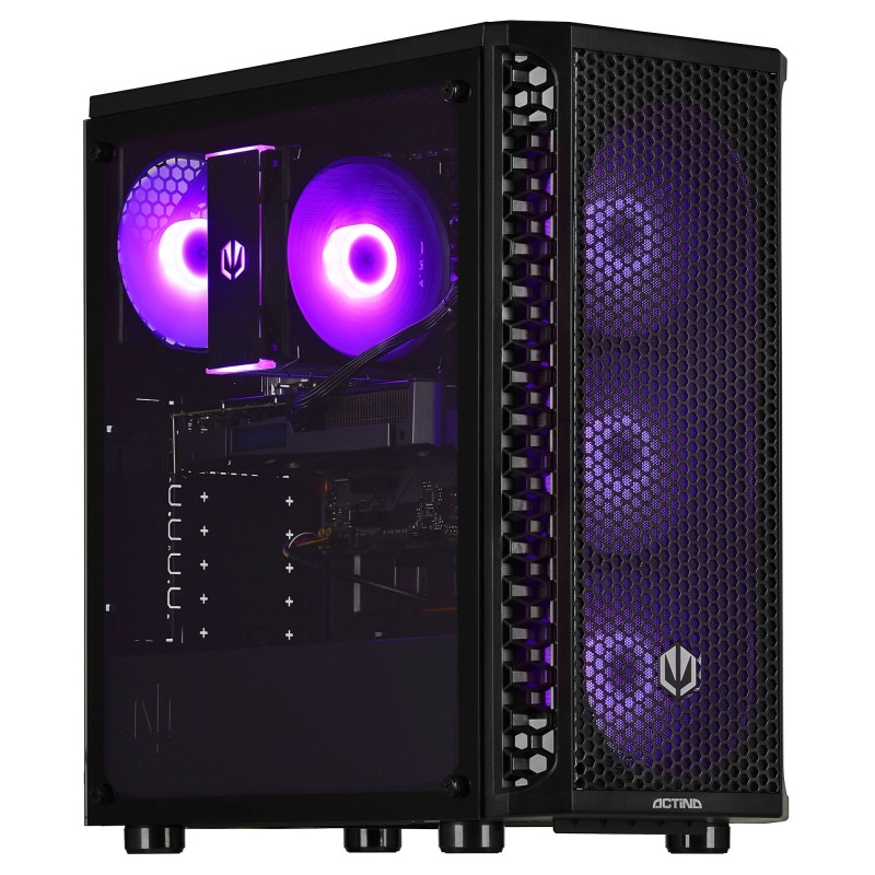 Actina 5901443388890 PC AMD Ryzen™ 5 5700X3D 32 GB DDR4-SDRAM 1 TB SSD AMD Radeon RX 7700 XT Midi Tower Nero