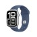 Apple Watch Series 10 Serie 10 GPS 42mm Cassa in Alluminio Color Argento con Denim Sport Band - S M