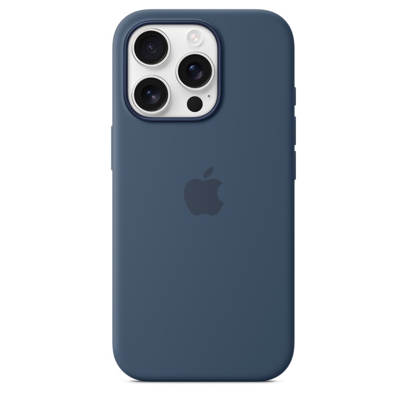 Apple Custodia MagSafe in silicone per iPhone 16 Pro - Denim