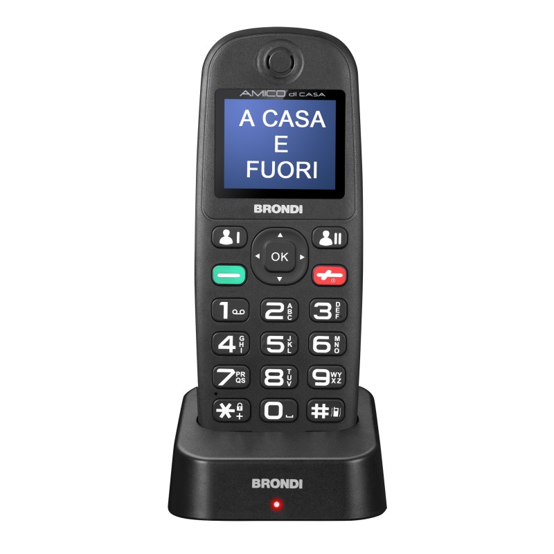 Brondi Amico di Casa 4.5 cm (1.77) 75 g Nero Telefono cellulare basico